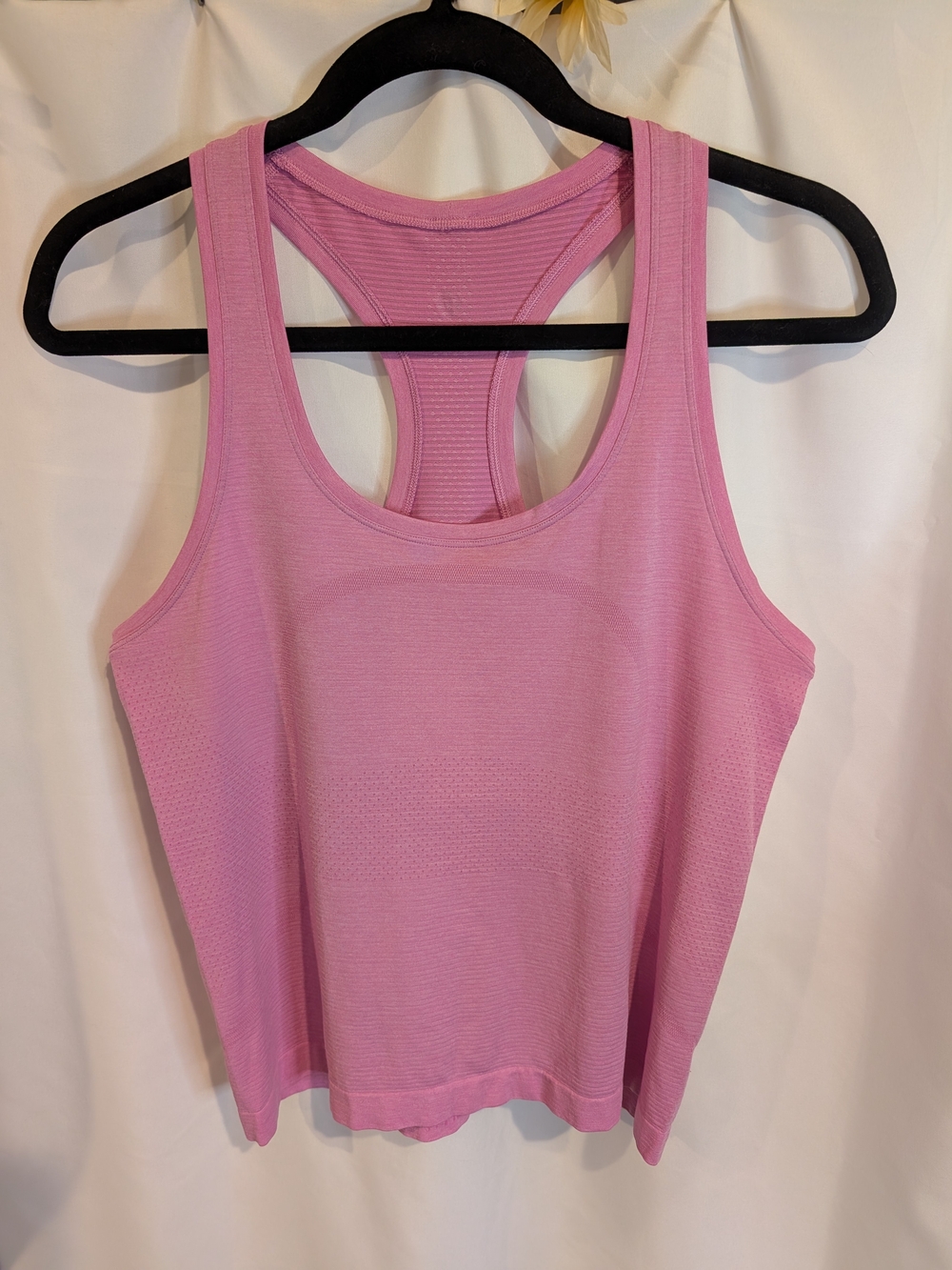 Lululemon Swiftly Tech Racerback Tank Top Heathered Pink Size 8